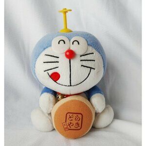 Flying Doraemon NTT Plush 9" Stuffed Toy  Doll Japan w/Cookie